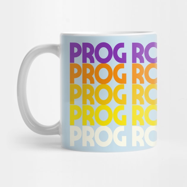 Prog Rock // Typographic Progressive Rock Lover Gift by DankFutura